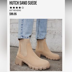 Steve Madden hutch sand suede boots